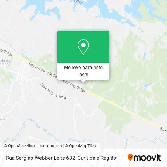 Rua Sergino Webber Leite 632 mapa