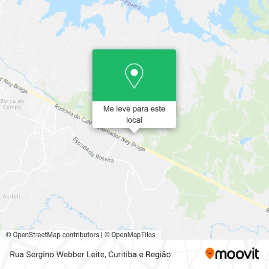 Rua Sergino Webber Leite mapa