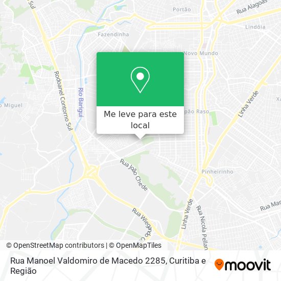 Rua Manoel Valdomiro de Macedo 2285 mapa