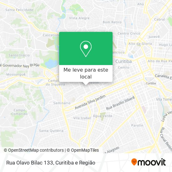 Rua Olavo Bilac 133 mapa