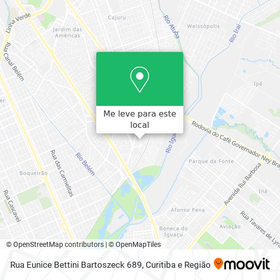 Rua Eunice Bettini Bartoszeck 689 mapa