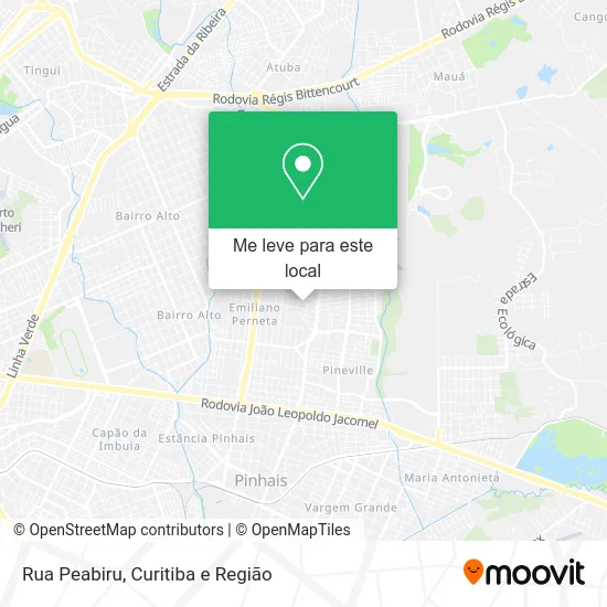 Rua Peabiru mapa