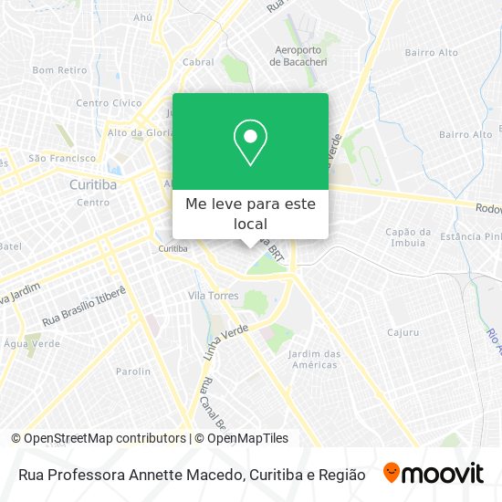 Rua Professora Annette Macedo mapa