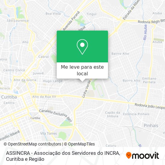 ASSINCRA - Associação dos Servidores do INCRA mapa