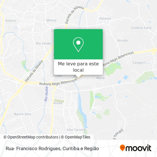 Rua- Francisco Rodrigues mapa