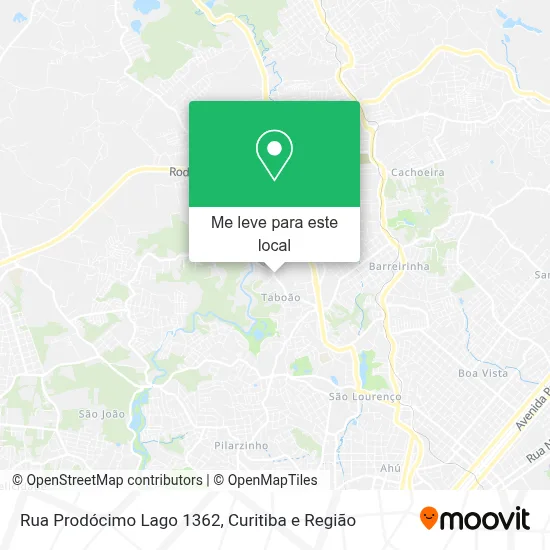 Rua Prodócimo Lago 1362 mapa