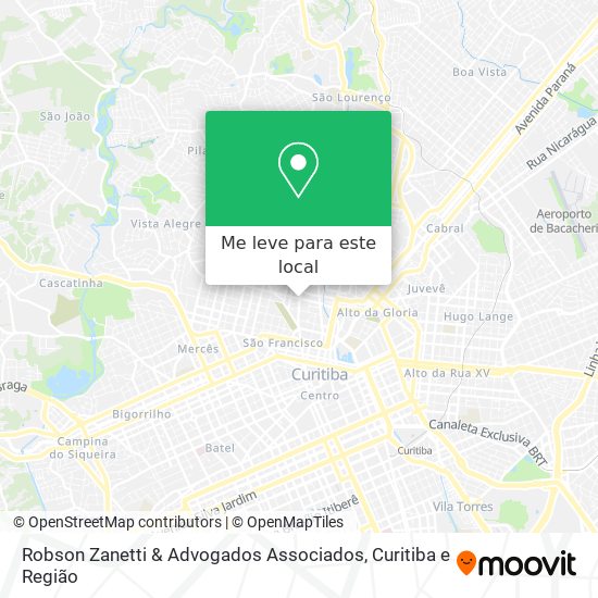 Robson Zanetti & Advogados Associados mapa