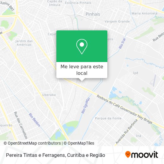 Pereira Tintas e Ferragens mapa