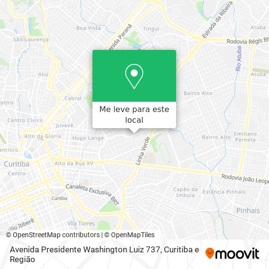 Avenida Presidente Washington Luiz 737 mapa