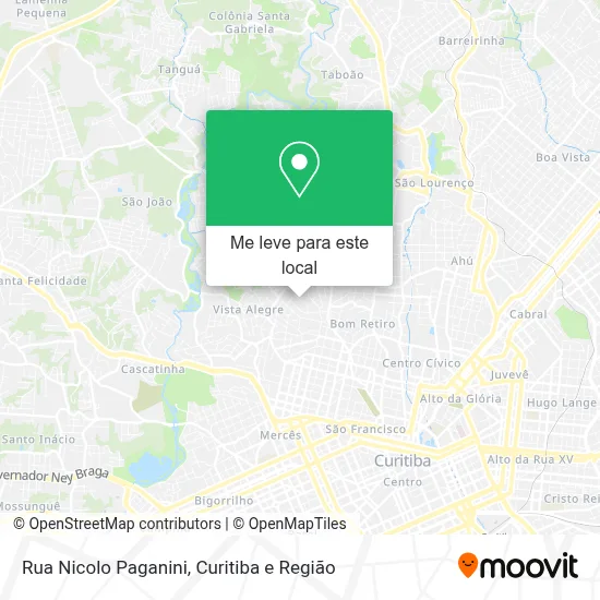 Rua Nicolo Paganini mapa