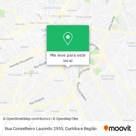 Rua Conselheiro Laurindo 2955 mapa