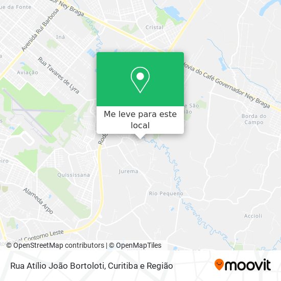 Rua Atílio João Bortoloti mapa