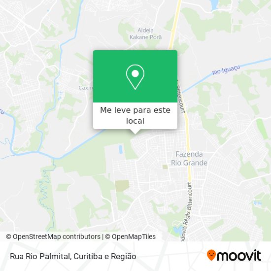 Rua Rio Palmital mapa