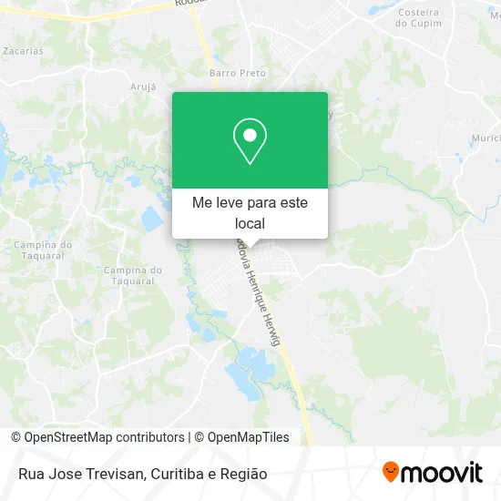 Rua Jose Trevisan mapa