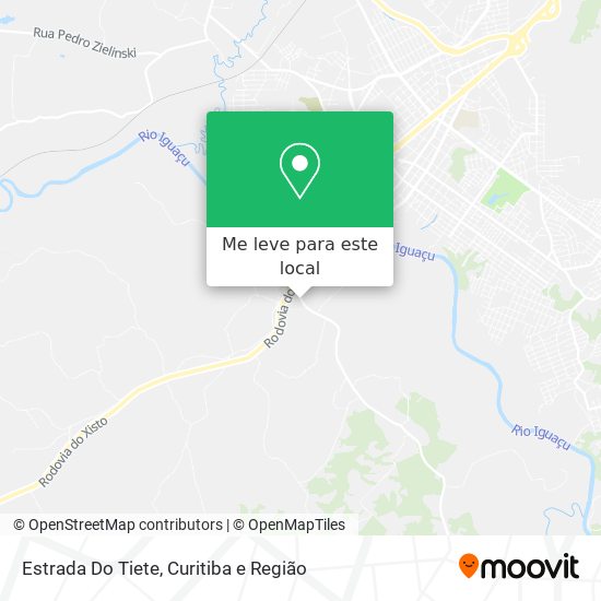 Estrada Do Tiete mapa
