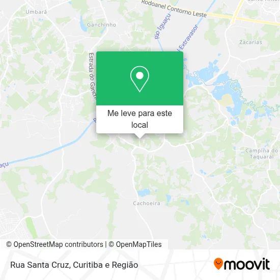 Rua Santa Cruz mapa