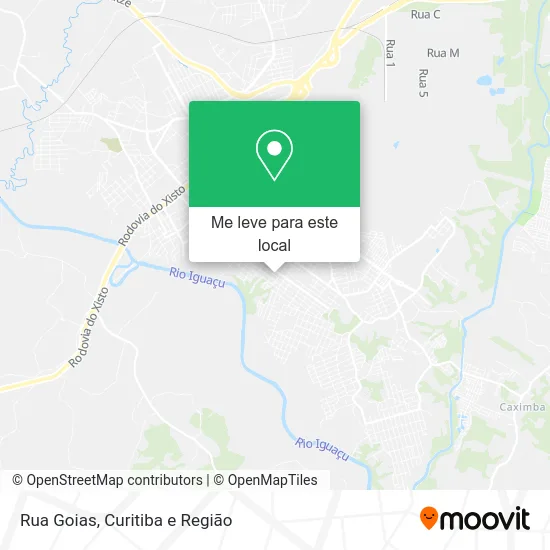 Rua Goias mapa