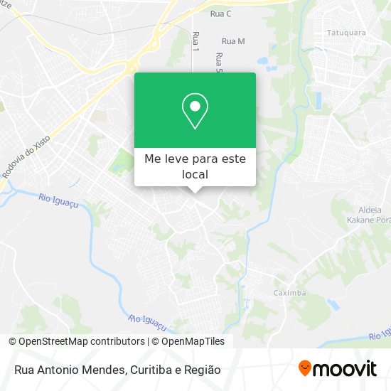 Rua Antonio Mendes mapa