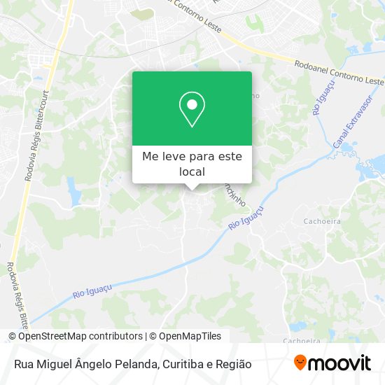 Rua Miguel Ângelo Pelanda mapa