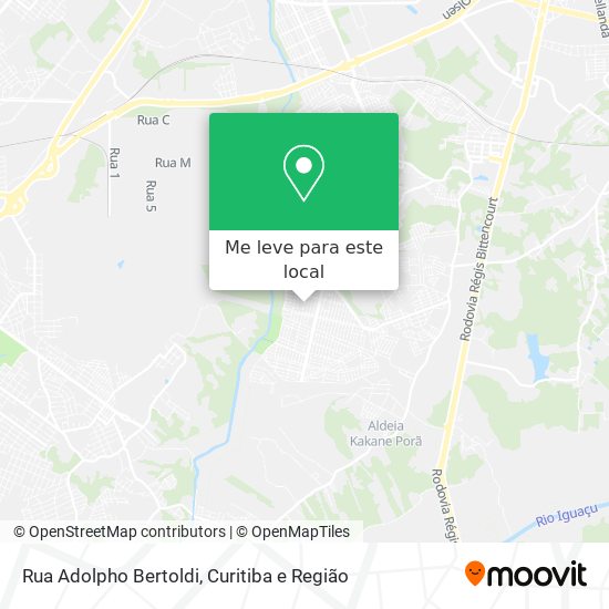 Rua Adolpho Bertoldi mapa