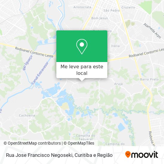 Rua Jose Francisco Negoseki mapa