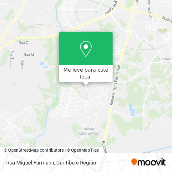 Rua Miguel Furmann mapa
