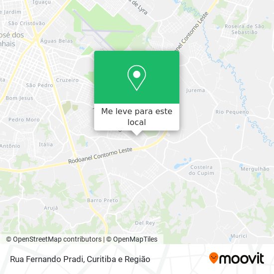Rua Fernando Pradi mapa