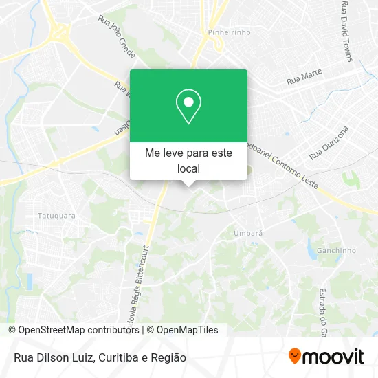 Rua Dilson Luiz mapa