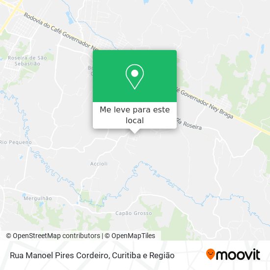 Rua Manoel Pires Cordeiro mapa