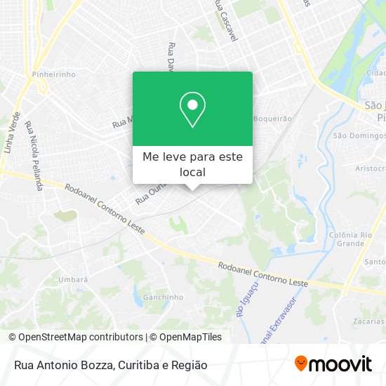 Rua Antonio Bozza mapa