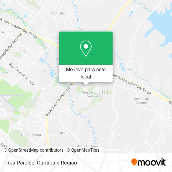 Rua Paraiso mapa