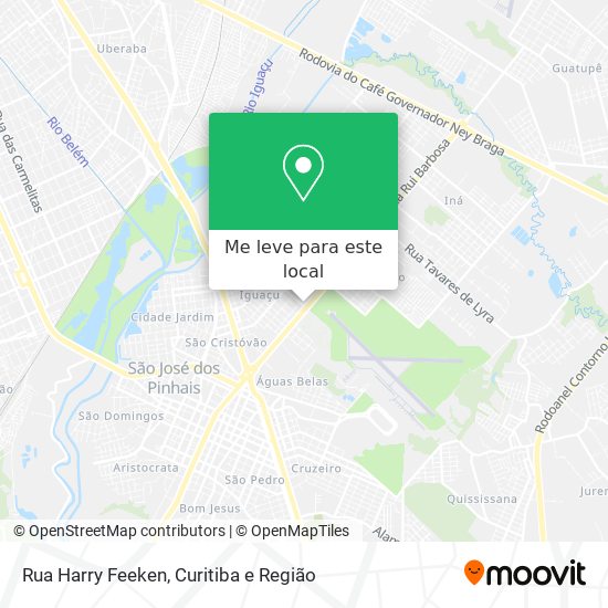 Rua Harry Feeken mapa