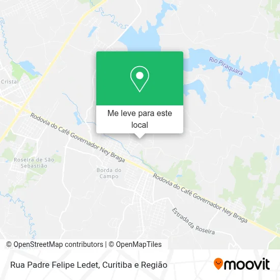 Rua Padre Felipe Ledet mapa