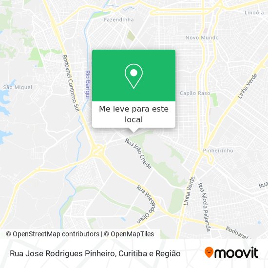 Rua Jose Rodrigues Pinheiro mapa