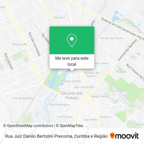 Rua Juiz Danilo Bertolini Precoma mapa
