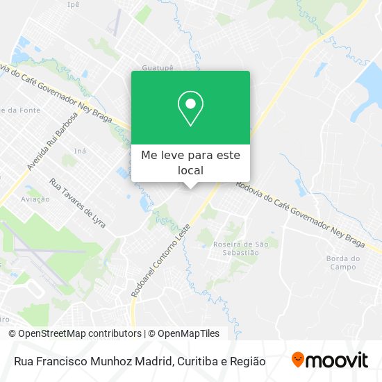 Rua Francisco Munhoz Madrid mapa