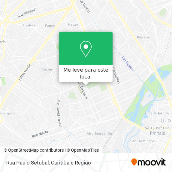 Rua Paulo Setubal mapa