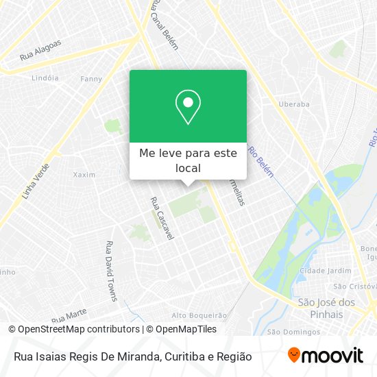 Rua Isaias Regis De Miranda mapa