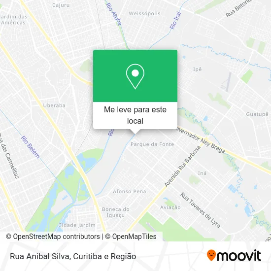 Rua Anibal Silva mapa