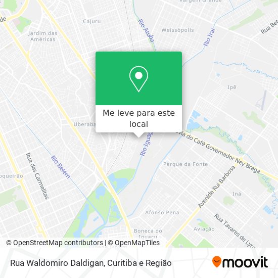 Rua Waldomiro Daldigan mapa