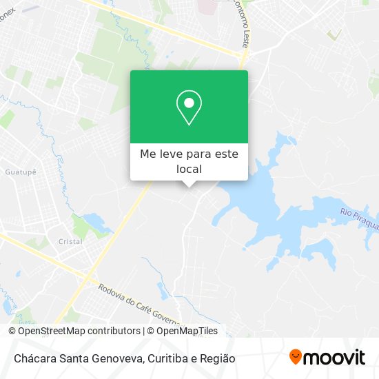 Chácara Santa Genoveva mapa
