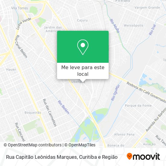 Rua Capitão Leônidas Marques mapa