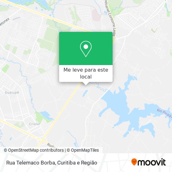 Rua Telemaco Borba mapa