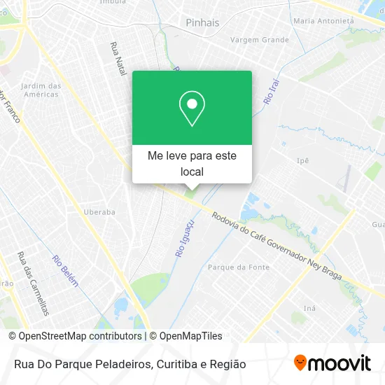 Rua Do Parque Peladeiros mapa