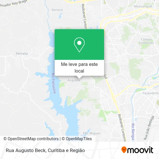 Rua Augusto Beck mapa