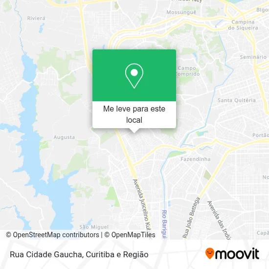 Rua Cidade Gaucha mapa
