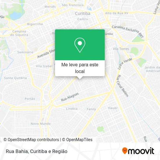 Rua Bahia mapa