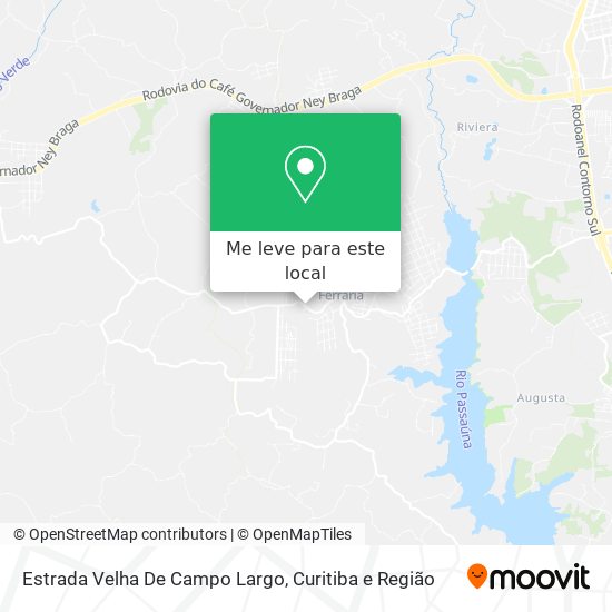 Estrada Velha De Campo Largo mapa
