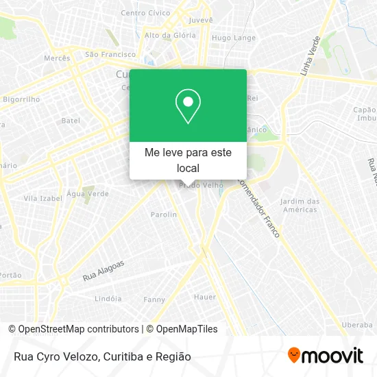 Rua Cyro Velozo mapa