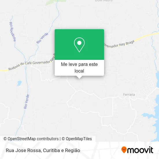 Rua Jose Rossa mapa